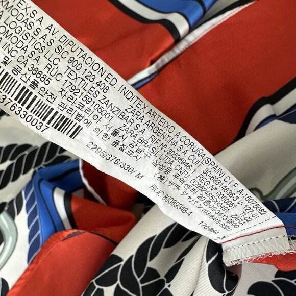 Zara Tunic Top Nautical Anchor Size M - Picture 10 of 11